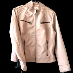 Maralyn & Me Faux Leather Moto Jacket